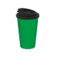 Kaffeebecher Premium Deluxe - standard-grün/schwarz